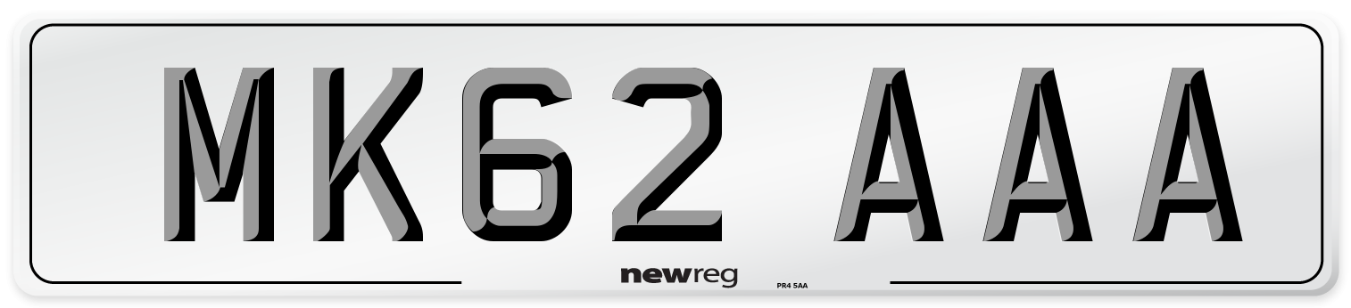 MK62 AAA Number Plate from New Reg